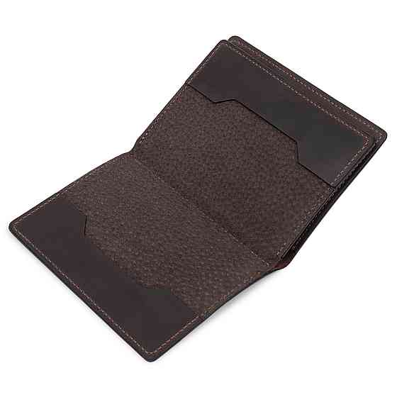 Кожаная винтажная обложка для документов GRANDE PELLE 11537 Коричневый Киев