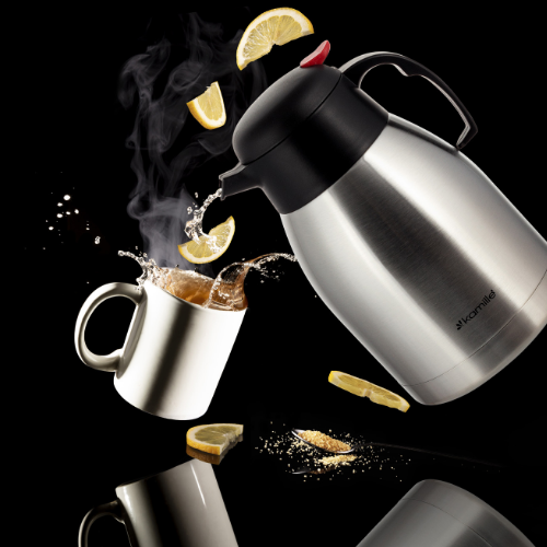 Термос "конференція" 2500мл з пластик.кришкою нержавіюча сталь Конференція KAMILLE 2217 Житомир