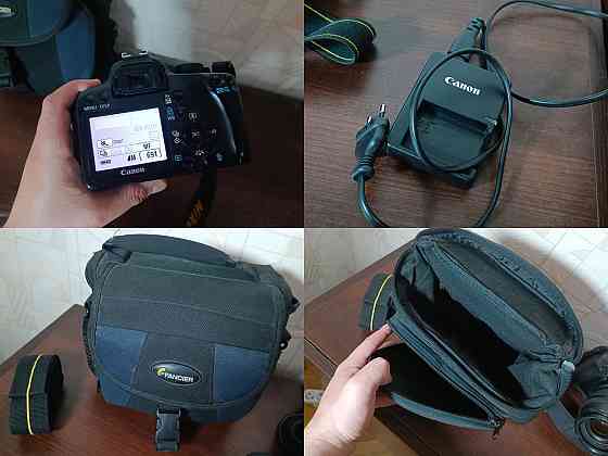 Дзеркальний фотоапарат Canon EOS 1000D + Об'єктив 18-55 Дзеркалка. Комплект. Б\У Харків