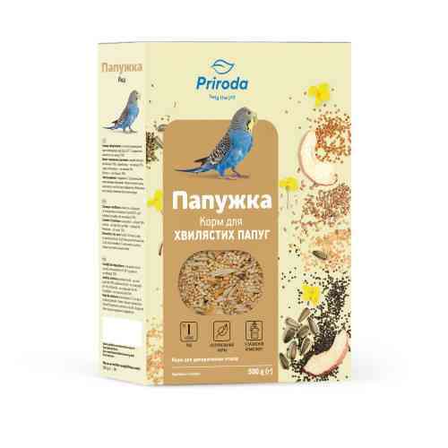 Корм Природа Попугайчик Йод для хвилястих попугаїв 500 г Київ
