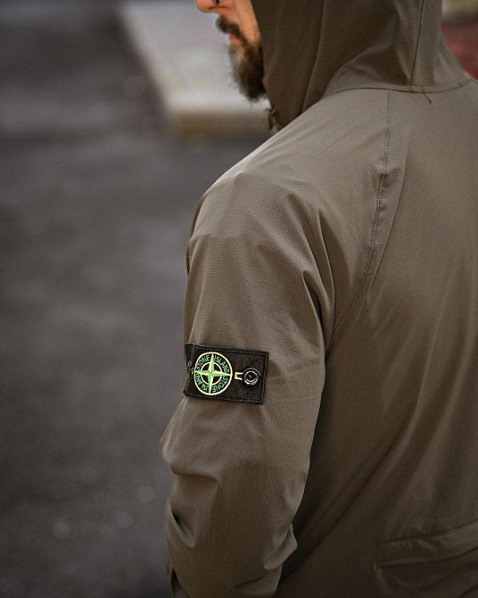 Городская Ветровка Stone island карман oliva 4 люкс ДЛ7037 Одесса - изображение 8