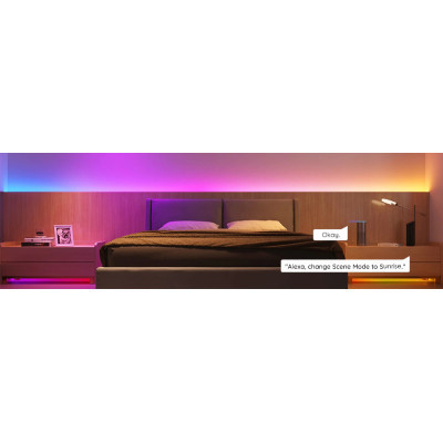 Светодиодная лента Govee RGBIC Basic Wi-Fi + Bluetooth LED Strip Light With Protective Coating 5м Білий (H619A3D1) Винница - изображение 5