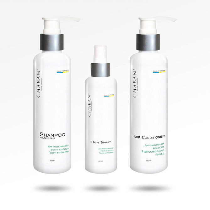 Комплекс для інтенсивного росту волосся Проти випадіння Chaban (200+200+100) ml Київ - фото 1