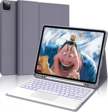 Чехол-книжка с клавиатурой для iPad Air 11-inch(M2) 2024/ iPad Air 5 2022/Air 4 2020 10.9/iPad 4-го покол. 10.9 / iPad Pro 11 2018 Днепр - изображение 1