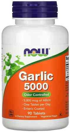 Часник Now Foods Garlic 5000 90 таблеток Київ