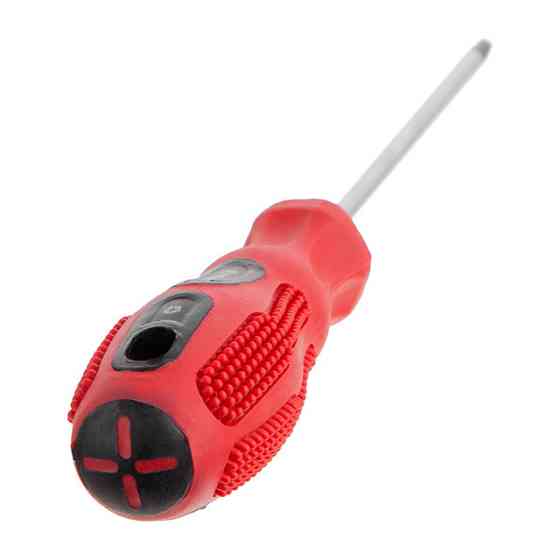 Викрутка хрестова, PH0×100 мм, Cr-V INTERTOOL VT-3132 Киев
