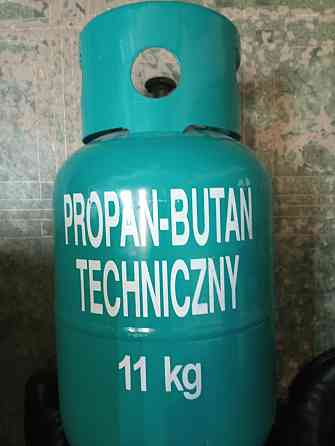 Газовий балон побутовий на 11кг газу (27 л водяного об'єму) на різьбу 21,8 польського виробника GZWM Стрий