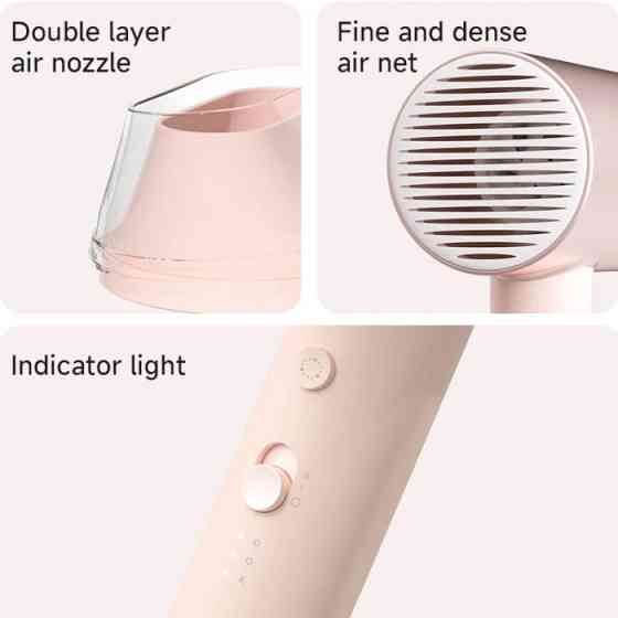 Фен Xiaomi Doco negative ion hair dryer soft and fast dry hair care Pink (Китайська вилка) Одесса