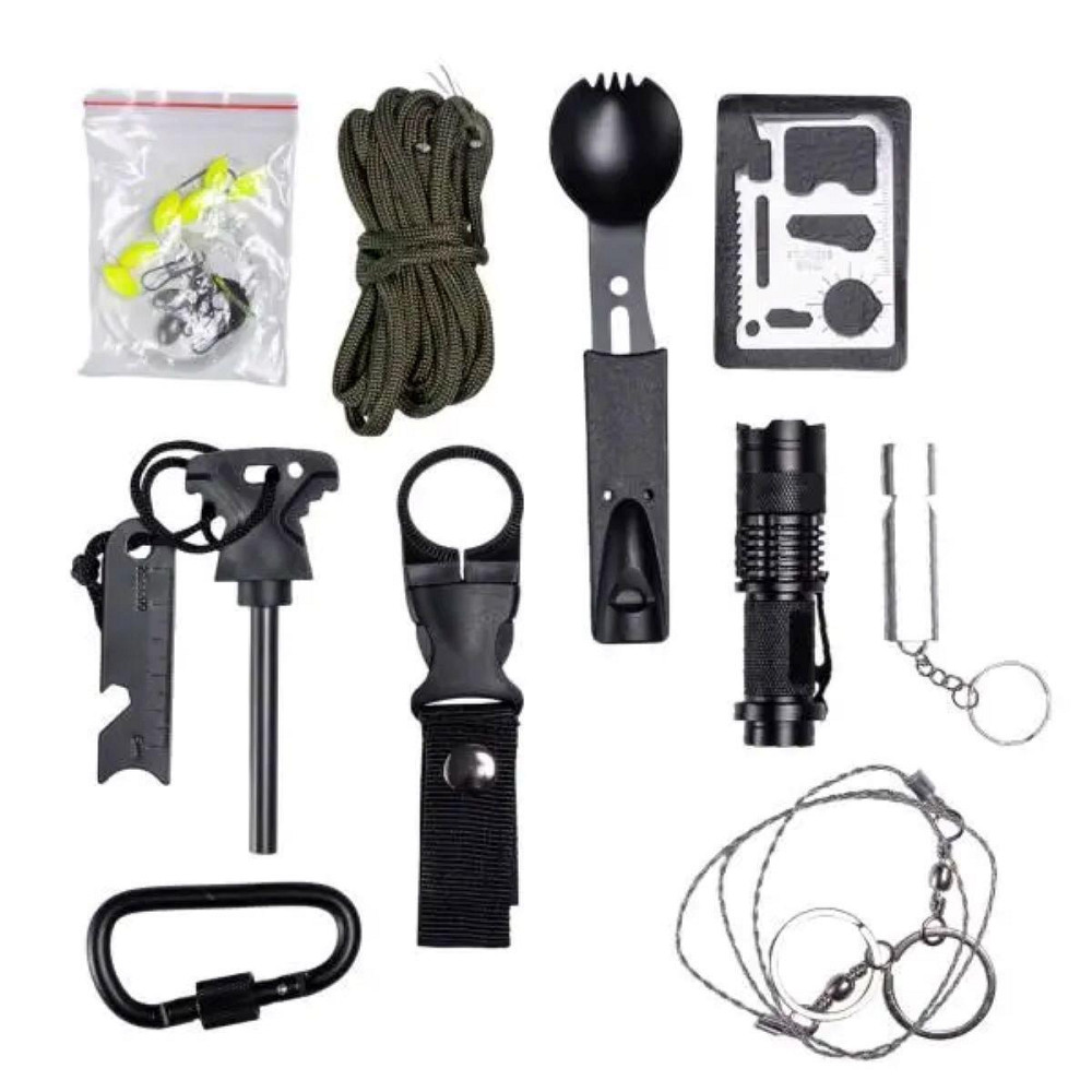 Туристичний набір інструментів для виживання 21х15х12 см похідний набір з аптечкою і лопатою Lugi HP-D-5 Київ - фото 3