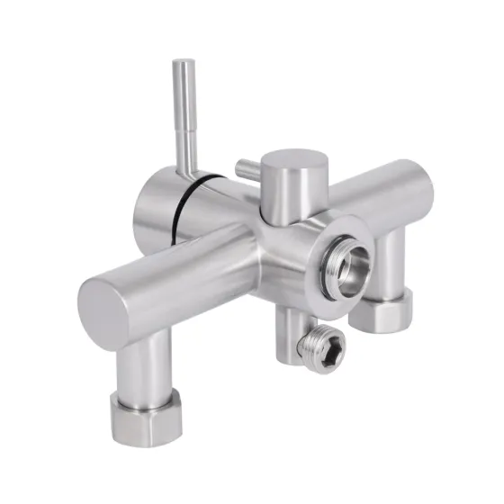 Змішувач для ванни Lidz (NKS) 12 32 005-1 New Nickel (k35) з душовим гарнітуром Київ