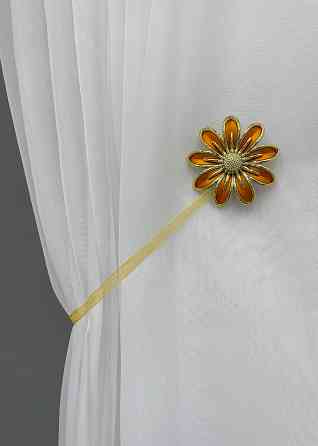 Магніти для штор і гардин Грейс набір 2 шт Помаранчевий з золотистим (81-150) Київ