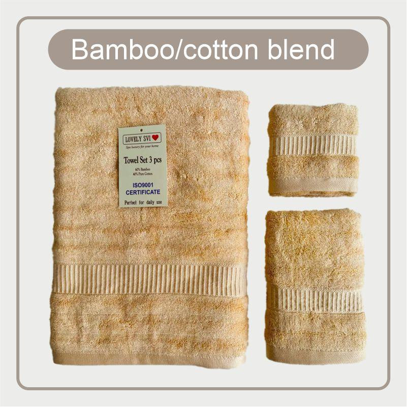 Набор Полотенец Lovely Svi - Комплект Банных Полотенец 3 шт:70 x 140 см, 50 x 90 см, 33 x33 см Коричневый Киев - изображение 4