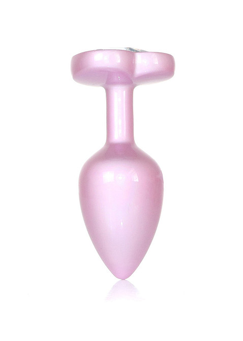 Анальная металлическая пробка Plug-Jewellery Pearl Pink Heart PLUG- Clear S Sex Aura Киев - изображение 4
