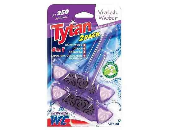 Блок для туалетів 2штх40г Чотирьохфазний 4в1 Blue Water Lavender ТМ TYTAN Київ