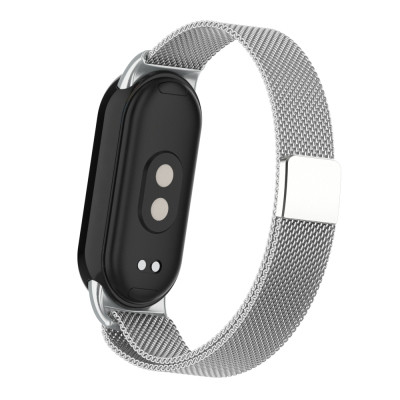Ремешок для фитнес браслета Armorstandart Milanese Magnetic для Xiaomi Smart Band 10/9/8 Silver (ARM86892) Винница - изображение 2