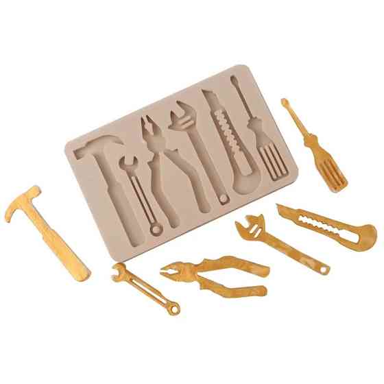 Молд силіконовий Інструменти 106 на 68 мм сірий Київ