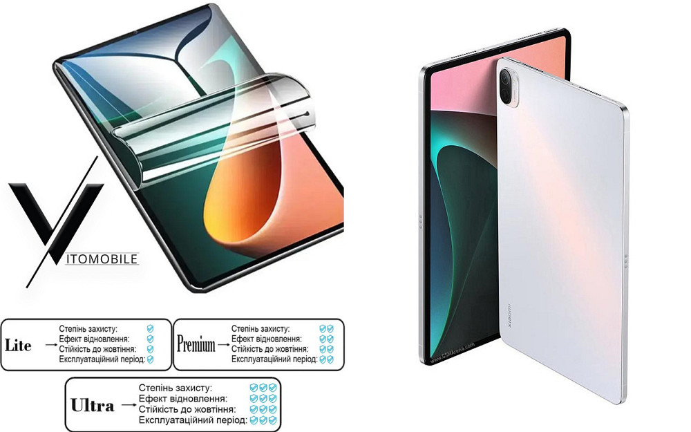 Полиуретановая пленка HyperClear Guard для Xiaomi Mi Pad 5 10.9, Mi Pad 5 Pro 10.9 Киев - изображение 1