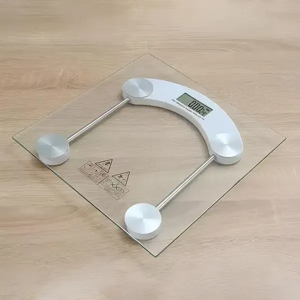 Ваги для підлоги DOMOTEC 2003B/2005D 150кг скляні, з автовідключенням на батарейці Одеса - фото 1