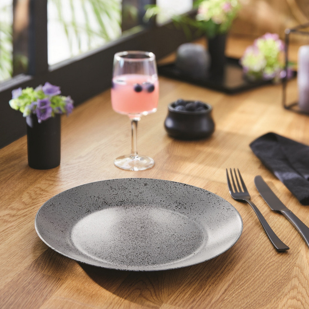 Тарілка обідня Luminarc Slate Black, 25 см (6788144) Київ - фото 10