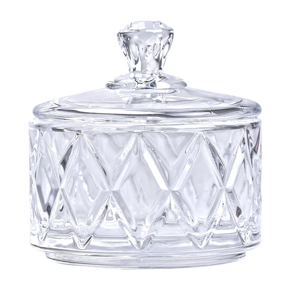 Цукерниця з кришкою Ø 6.5 см ваза цукерниця кругла скляна HP-YH-28 Коломия - фото 2