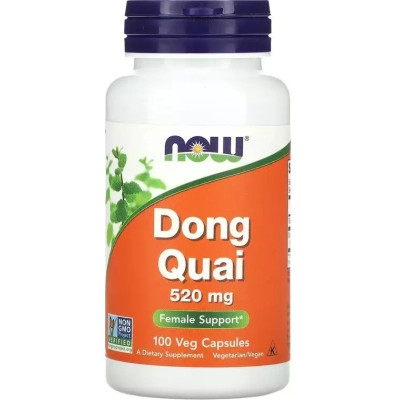 Трави Now Foods Дудник (Дягіль), 520 мг, Dong Quai, 100 вегетаріанських капсул (NOW-04655) Вінниця - фото 1