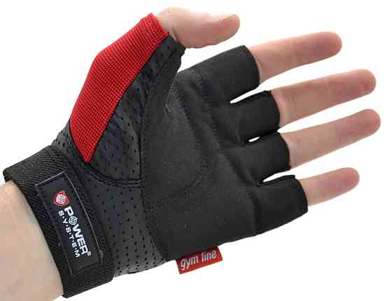 Рукавички для фітнесу Power System PS-2500 Power Plus Black/Red M Каменское