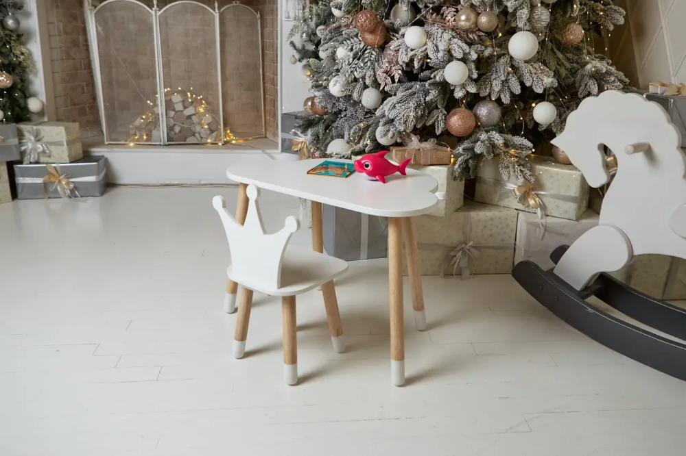 Дитячий столик Хмара та стільчик Корона біла Вінниця - фото 7