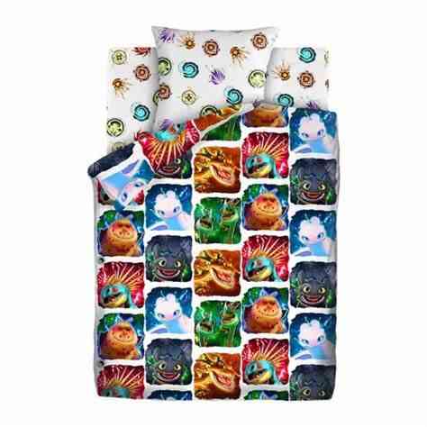 Tac Комплект постільної білизни TAC полуторний 143х215 см Як приручити дракона з бавовни кольор Киев