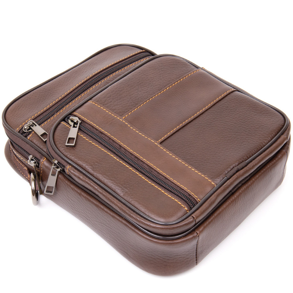 Мессенджер чоловічий Коричневий (Vintage) Київ - фото 9