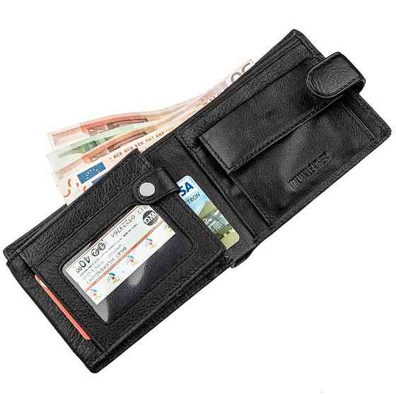 Мужской универсальный кошелек ST Leather 18836 Черный Киев