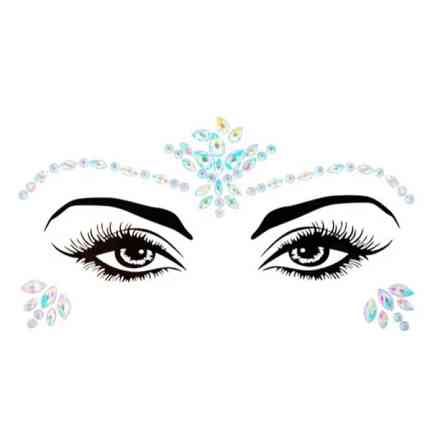 Стрази для обличчя камінці one size різнобарвний Київ