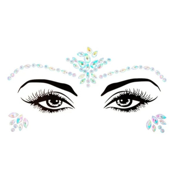 Стрази для обличчя камінці one size різнобарвний Київ - фото 1