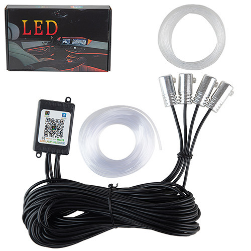 Підсвітка гнучка нитка холодний неон 6 м, 6точок Multicolor RGB арт.AL02-RGB-APP-6 Вінниця - фото 1