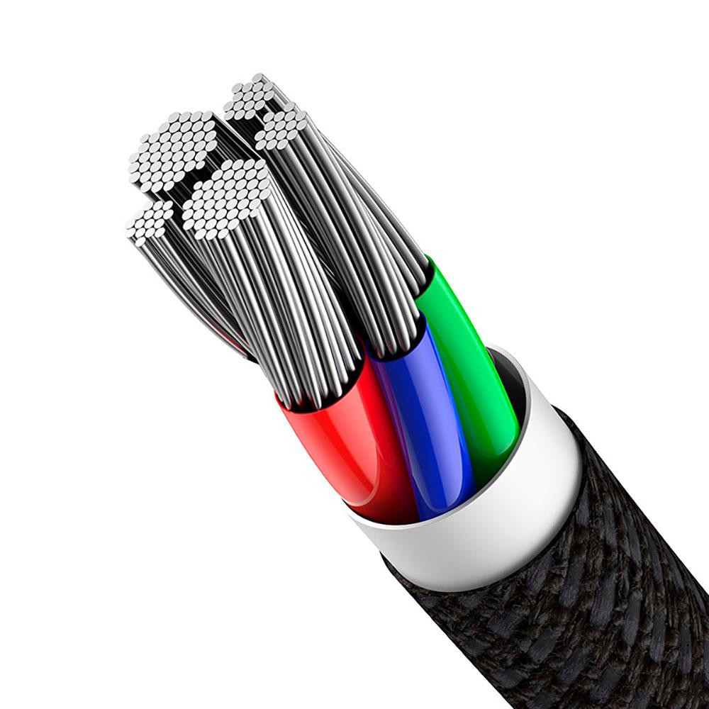 Кабель Baseus High Density Braided Fast Charging Data Cable Type-C to iP PD 20W 1m Black Одеса - фото 7