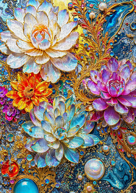 Перламутрові водяні лілії - Pearlescent Waterlilies (Enjoy-2244) Киев - изображение 5