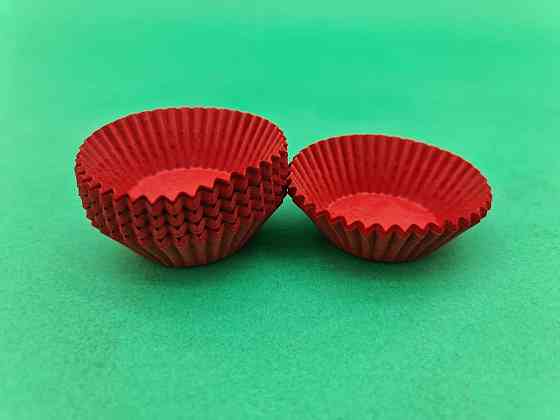 Тартолетка для чізкейк "Кругла червона"D40 H21 (100шт)/5/ (1 уп.) Харків