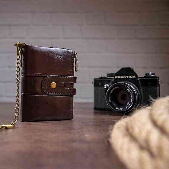 Кошелек универсальный Vintage 14682 Темно-коричневый Киев