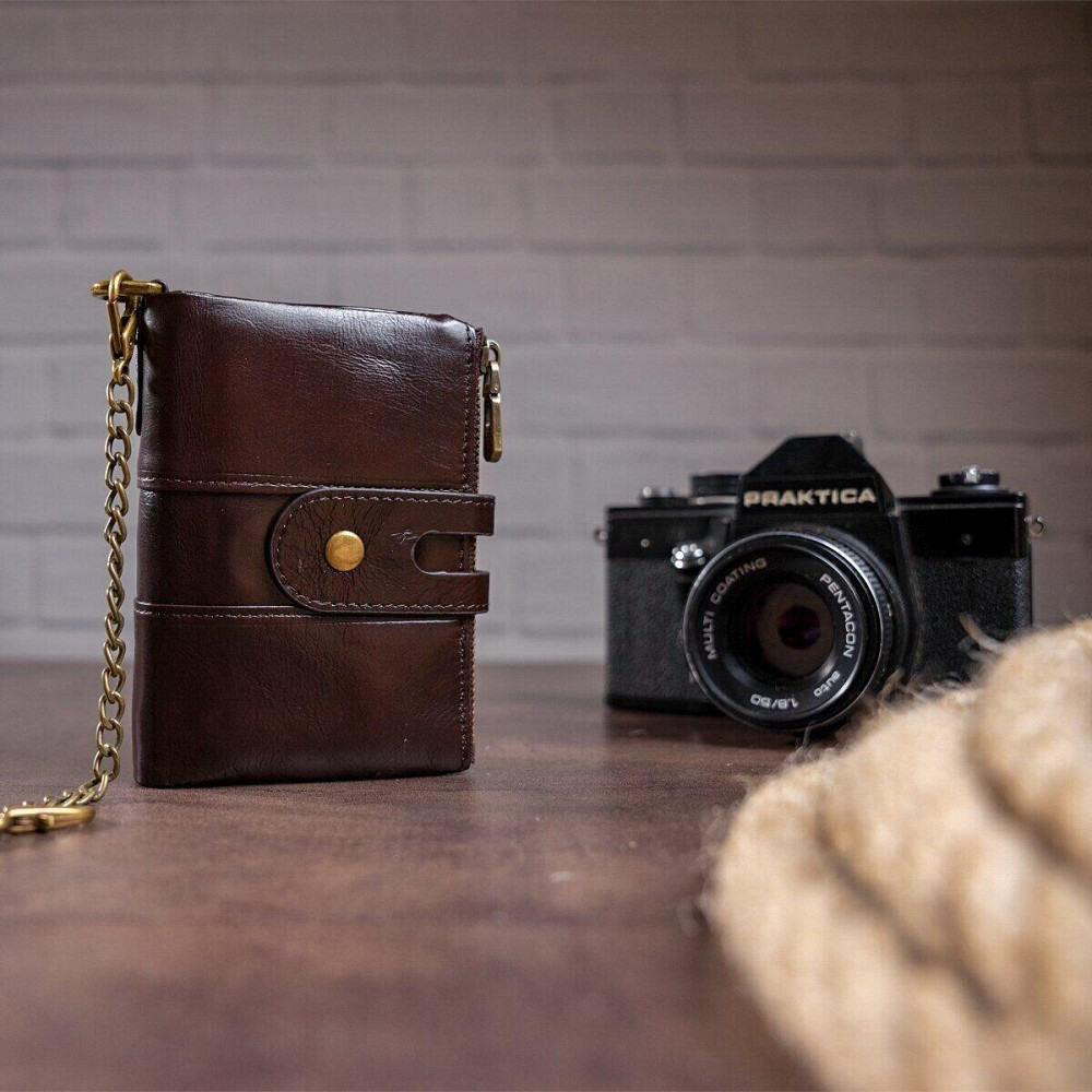 Гаманець універсальний Vintage 14682 Темно-коричневий Київ - фото 6