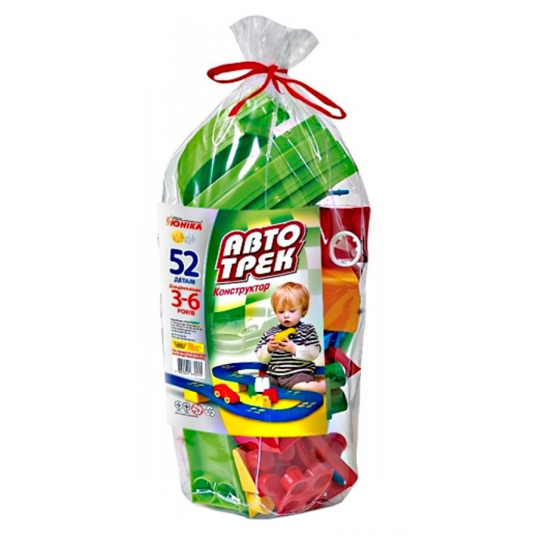 Конструктор дитячий "Автотрек” 70255, 52 деталі, паяний пакет Вінниця - фото 1