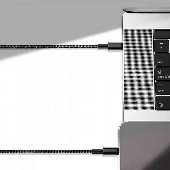 Кабель Baseus Tungsten Gold Type-C to Type-C 100W 1м чорний Львов