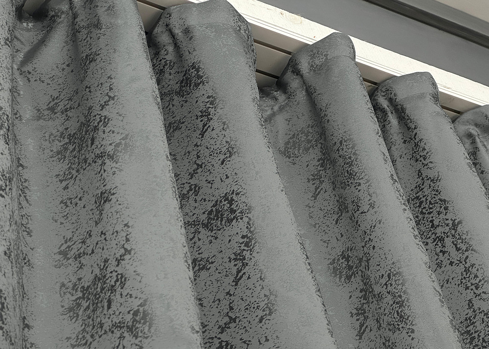 Шторна тканина жакард, колекція "Мармур Al1" колір графітовий 1015ш Київ - фото 5
