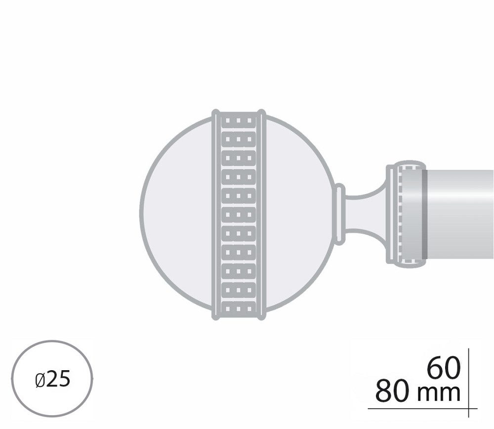 Закінчення для карнизу Orvit АВЕЯ 25 мм АНТИК Львів - фото 2