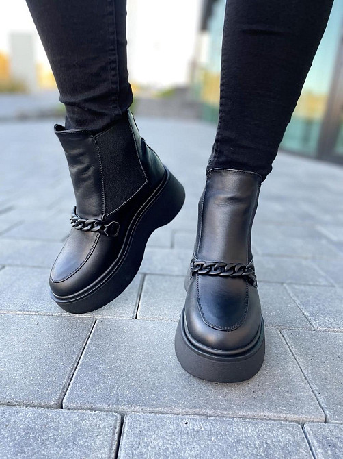 Черевики жіночі ARLEN чорні натуральна шкіра зимові 36р.-23см. 37р.-24см. 38р.-24.5см. (4833) Коломия - фото 8