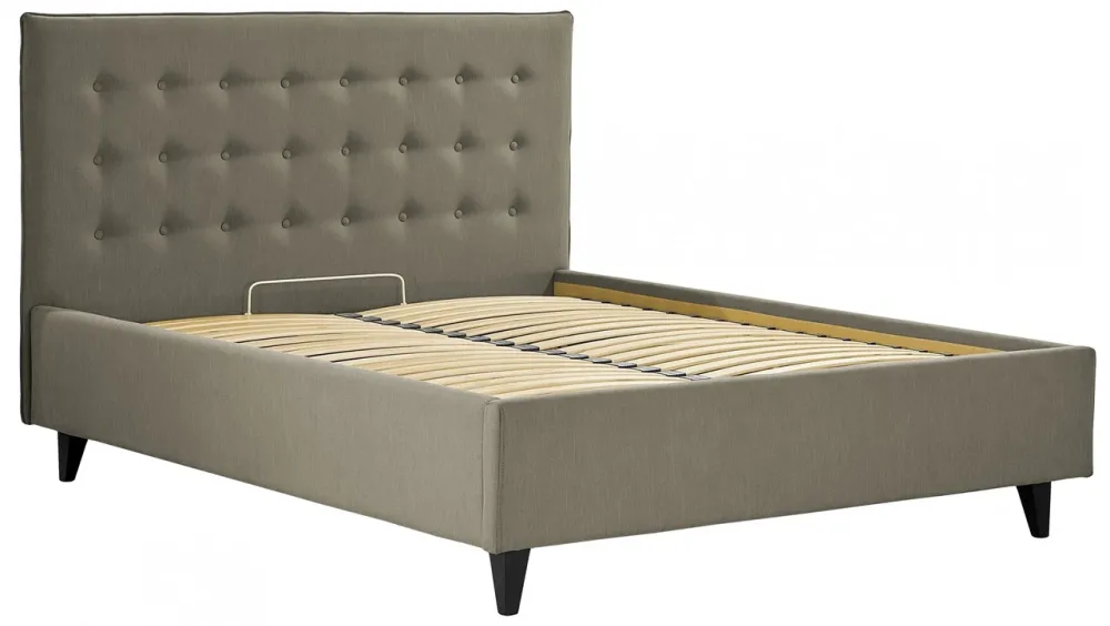 Кровать Двуспальная Nicole VIP Wood На ножках 160 х 200 см Melva 20 A1 С дополнительной металлической цельносварной рамой Серый Киев - изображение 2