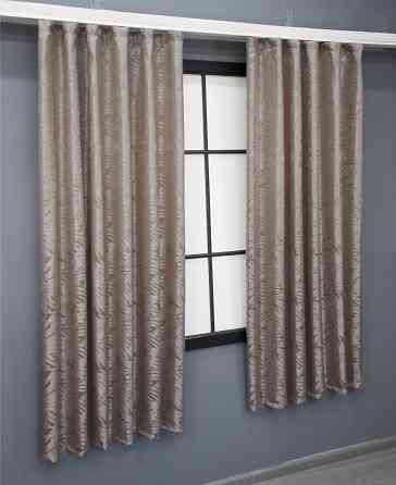Комплект коротких штор VR-Textil Жаккард Magic № 1606ш Пудровый 145х170 см 2 шт (35-0250) Киев