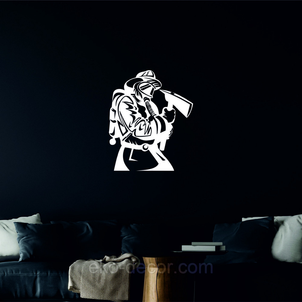 Декоративное настенное Панно «Пожарник» , Декор на стену 110*92 см, Белый Киев - изображение 4