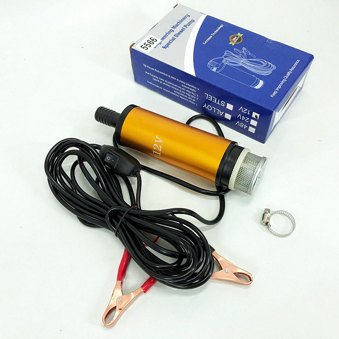 Насос для перекачування паливного продукту 12В 12v 12л/мин, Мобільні насоси для RD-420 перекачування палива Київ - фото 9