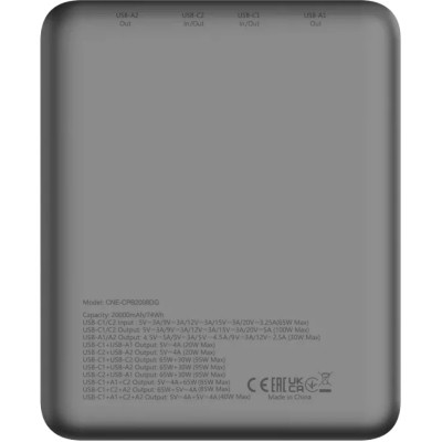 Батарея универсальная Canyon PB-2008 20000mAh PD/100W Q.C/3.0 (CNE-CPB2008DG) Винница - изображение 11