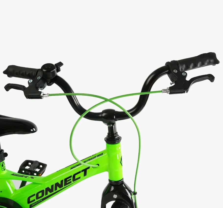 Велосипед Corso Connect двоколісний 14 дюймів з додатковими колесами Салатовий (MG-14155) Чернігів - фото 6