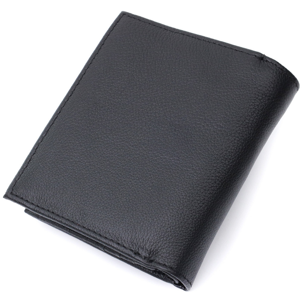 Жіночий шкіряний гаманець з монетницею, чорний (ST Leather) Київ - фото 20